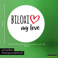 Aufkleber Biloxi my love 10cm Sticker