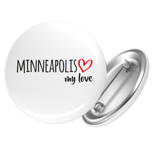 Button Minneapolis my love Anstecker