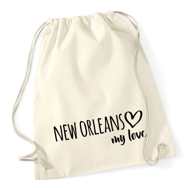 Turnbeutel New Orleans my love 12 Liter