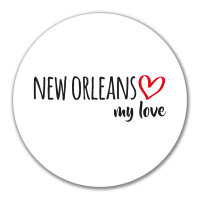 Aufkleber New Orleans my love 10cm Sticker