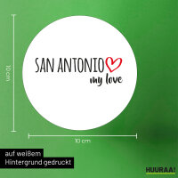 Aufkleber San Antonio my love 10cm Sticker