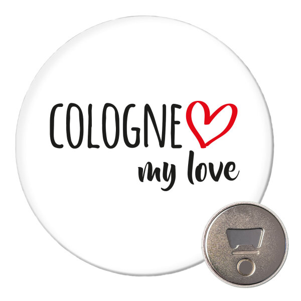 Magnet Cologne my love 59mm Kühlschrankmagnet Flaschenöffner