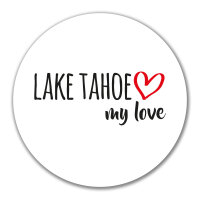 Aufkleber Lake Tahoe my love 10cm Sticker