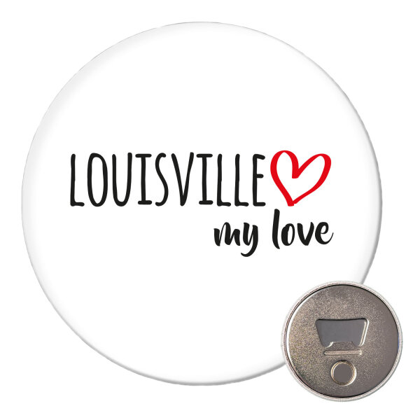 Magnet Louisville my love 59mm Kühlschrankmagnet