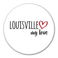 Aufkleber Louisville my love 10cm Sticker