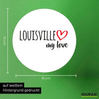 Aufkleber Louisville my love 10cm Sticker