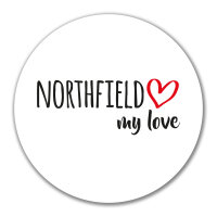Aufkleber Northfield my love 10cm Sticker