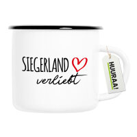 Emaille Tasse Siegerland verliebt 300ml Vintage Emaille...