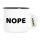 Emaille Tasse Nope Schriftzug 300ml Vintage Emaille Becher