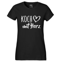 Damen T-Shirt Koch mit Herz Größe XS-XXL