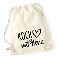 Turnbeutel Koch mit Herz 12 Liter