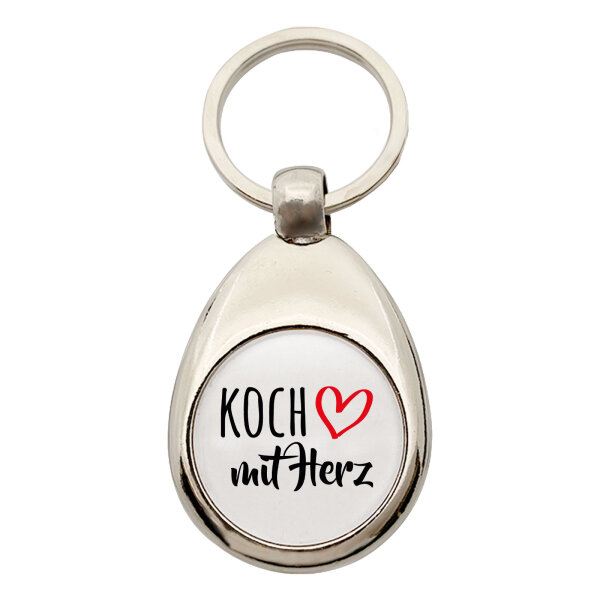 Schlüsselanhänger Koch mit Herz