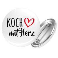 Button Koch mit Herz