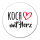 Aufkleber Koch mit Herz 10cm Sticker