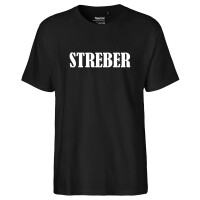 Herren T-Shirt Streber Schriftzug Größe S-3XL