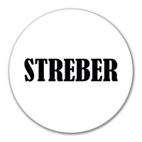 Aufkleber Streber Schriftzug 10cm Sticker