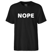 Herren T-Shirt Nope Schriftzug Größe S-3XL