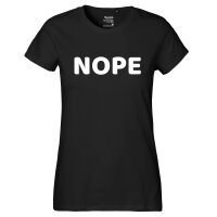 Damen T-Shirt Nope Schriftzug Größe XS-XXL
