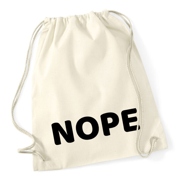 Turnbeutel Nope Schriftzug 12 Liter