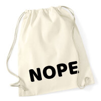 Turnbeutel Nope Schriftzug 12 Liter
