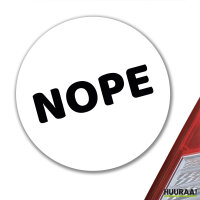 Aufkleber Nope Schriftzug 10cm Sticker