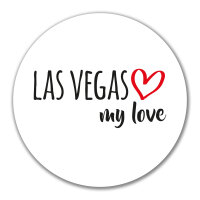 Aufkleber Las Vegas my love 10cm Sticker