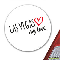 Aufkleber Las Vegas my love 10cm Sticker