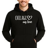 Unisex Hoodie Chicago my love Größe S-3XL