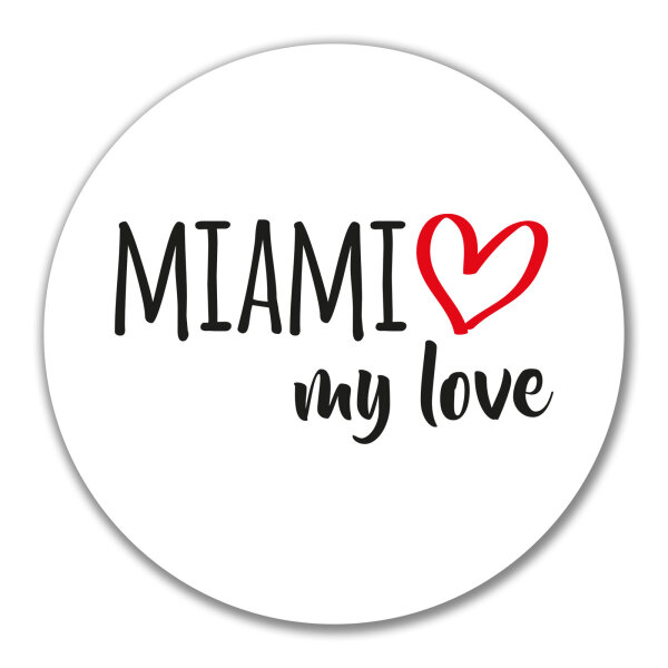 Aufkleber Miami my love 10cm Sticker