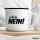Emaille Tasse Einfach Nein Schriftzug 300ml Vintage Emaille Becher