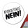Aufkleber Bevor du fragst Nein Schriftzug 10cm Sticker
