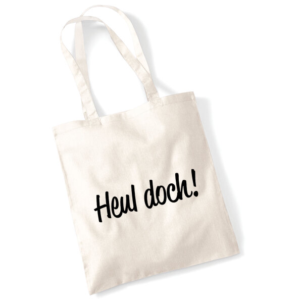 Jutebeutel Heul doch Schriftzug 10 Liter