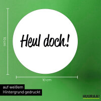 Aufkleber Heul doch Schriftzug 10cm Sticker