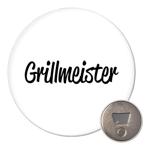 Magnet Grillmeister BBQ 59mm Kühlschrankmagnet Flaschenöffner