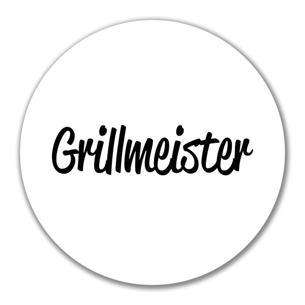 Aufkleber Grillmeister BBQ 10cm Sticker