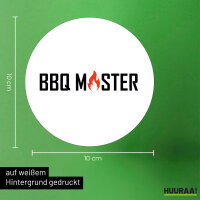 Aufkleber BBQ Master Grillen 10cm Sticker