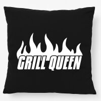 Kissen Grill Queen Flammen 40x40cm