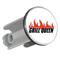 Waschbeckenstöpsel Grill Queen Flammen 4cm...