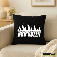 Kissen BBQ Queen Flammen 40x40cm