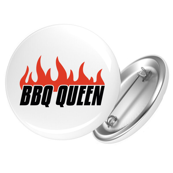 Button BBQ Queen Flammen