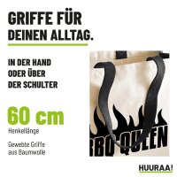 Jutetasche BBQ Queen Flammen 21 Liter Black