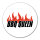 Aufkleber BBQ Queen Flammen 10cm Sticker