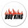 Aufkleber BBQ King Flammen 10cm Sticker
