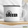 Emaille Tasse Soccer Ball 300ml Vintage Emaille Becher