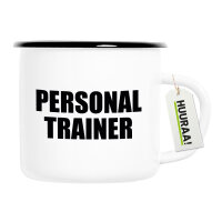 Emaille Tasse Personal Trainer Training 300ml Vintage...