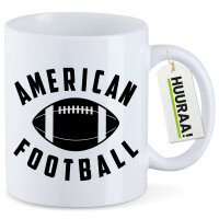 Tasse American Football Ball 330ml Weiß