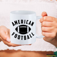Tasse American Football Ball 330ml Weiß