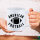 Tasse American Football Ball 330ml Weiß