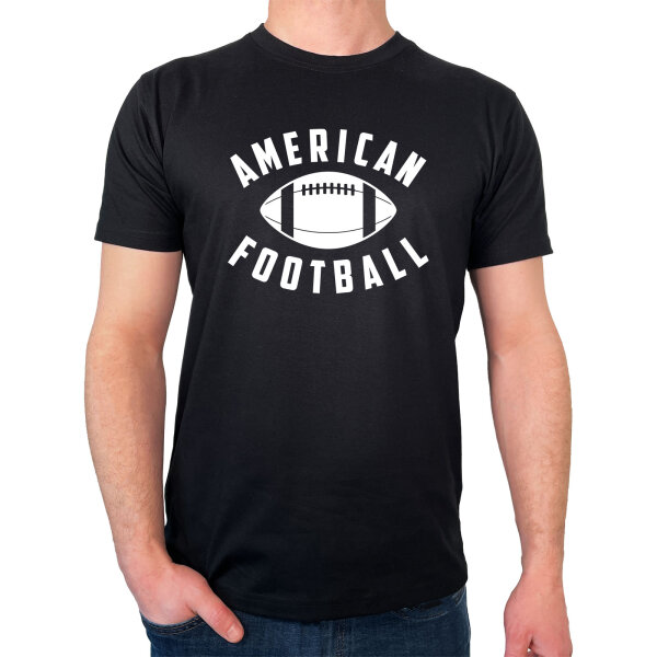 Herren T-Shirt American Football Ball Größe S-3XL