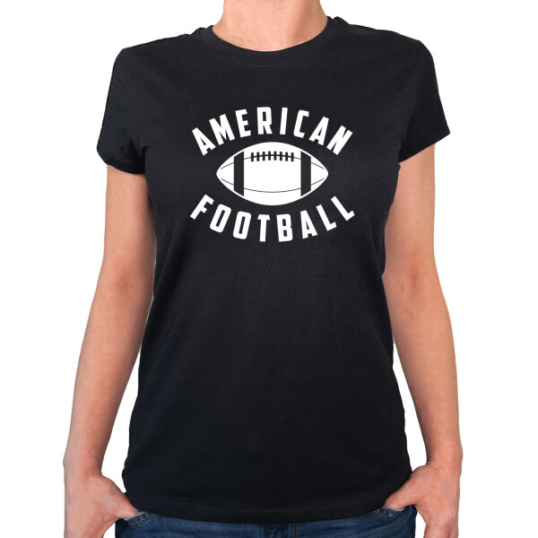 Damen T-Shirt American Football Ball Größe XS-XXL
